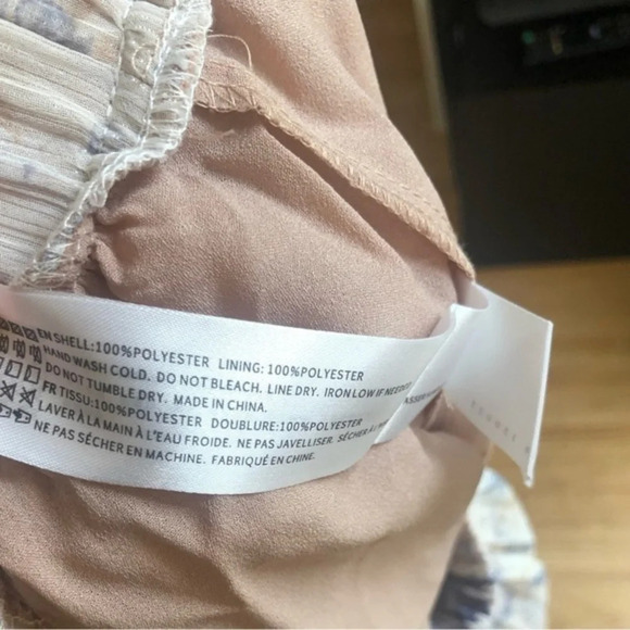 En Saison Kika Pleated Blue Floral Skirt Size S - Picture 9 of 11